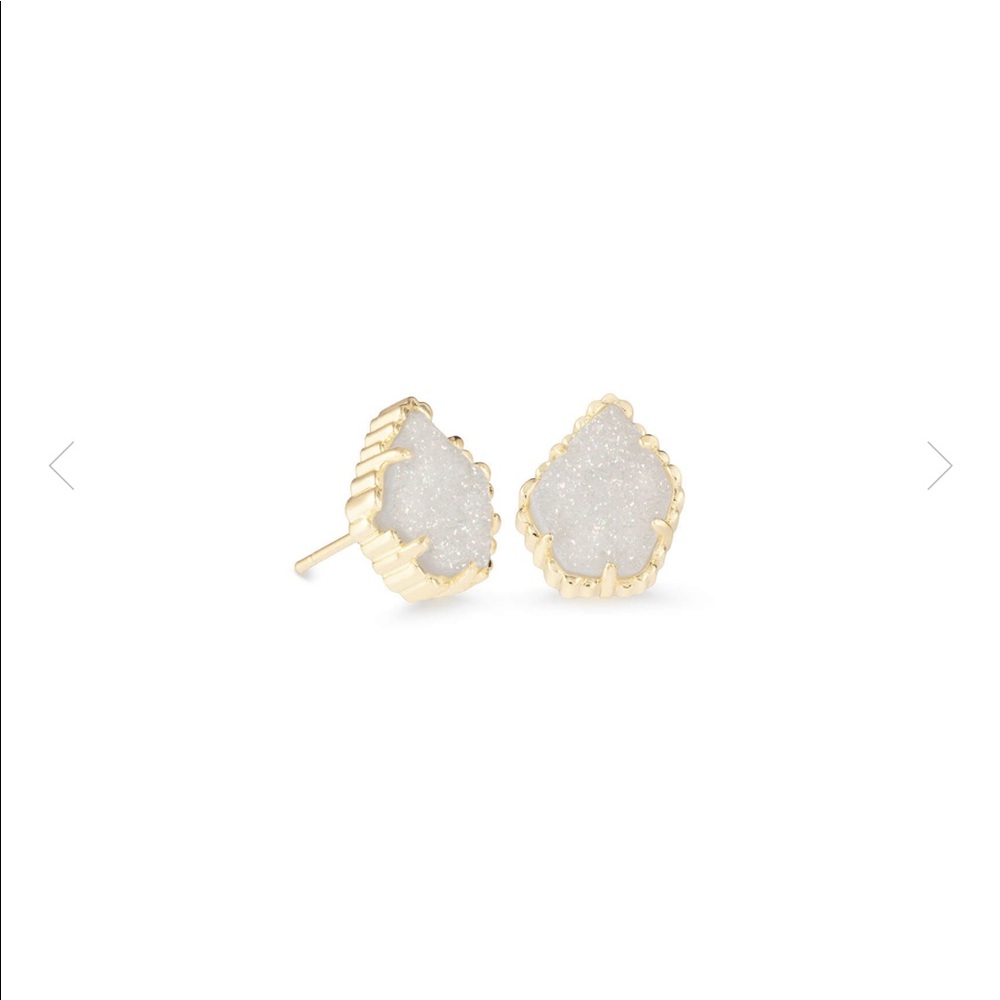 Kendra Scott Tessa Gold Earrings Iridescent Drusy